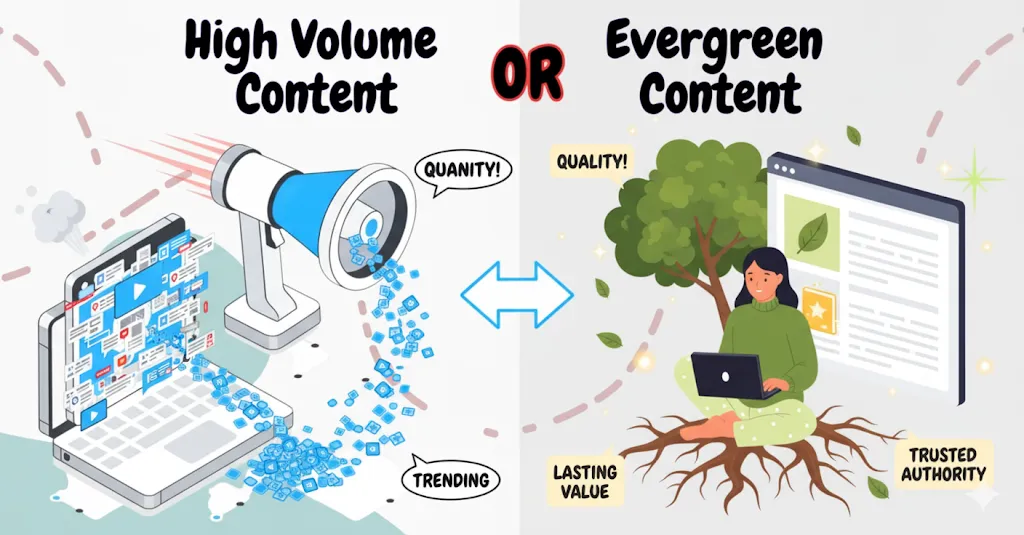 Prioritize: High-Volume or High-Authority Evergreen Content?